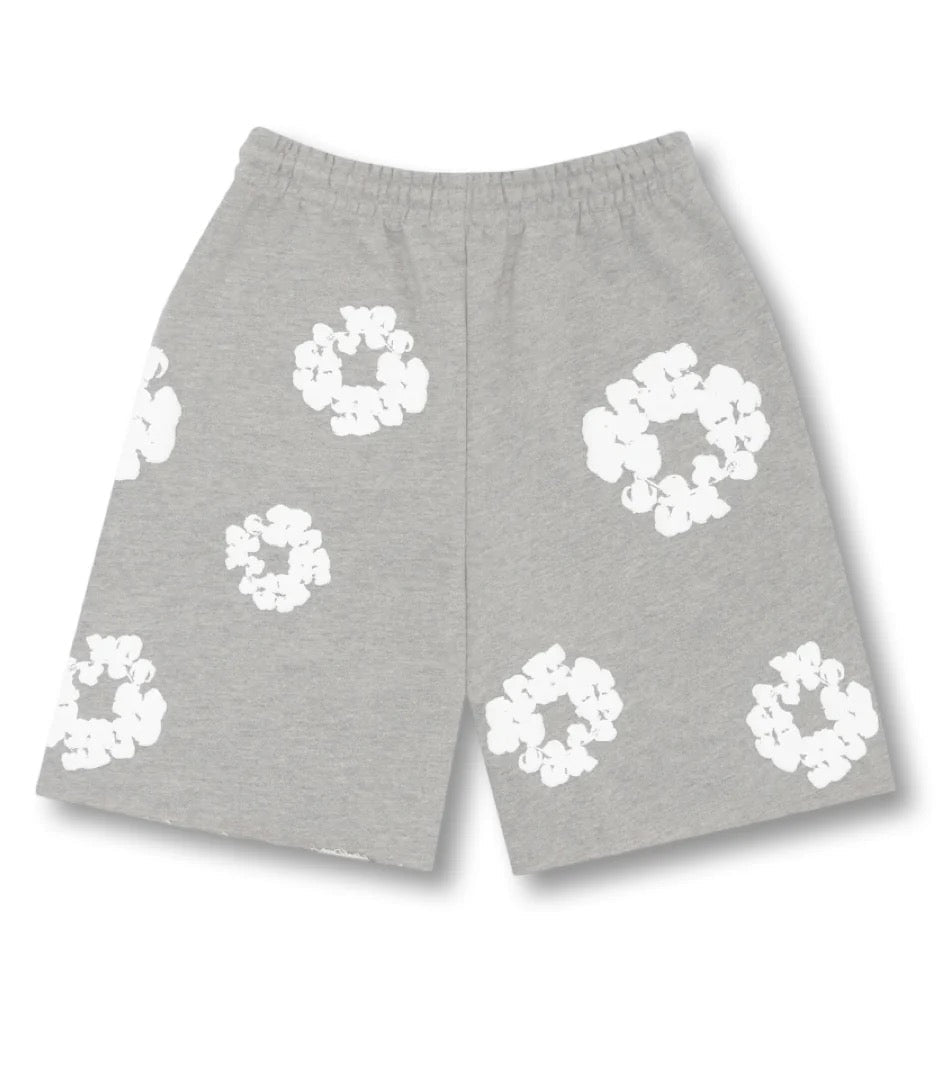 "Flower" Shorts Grey